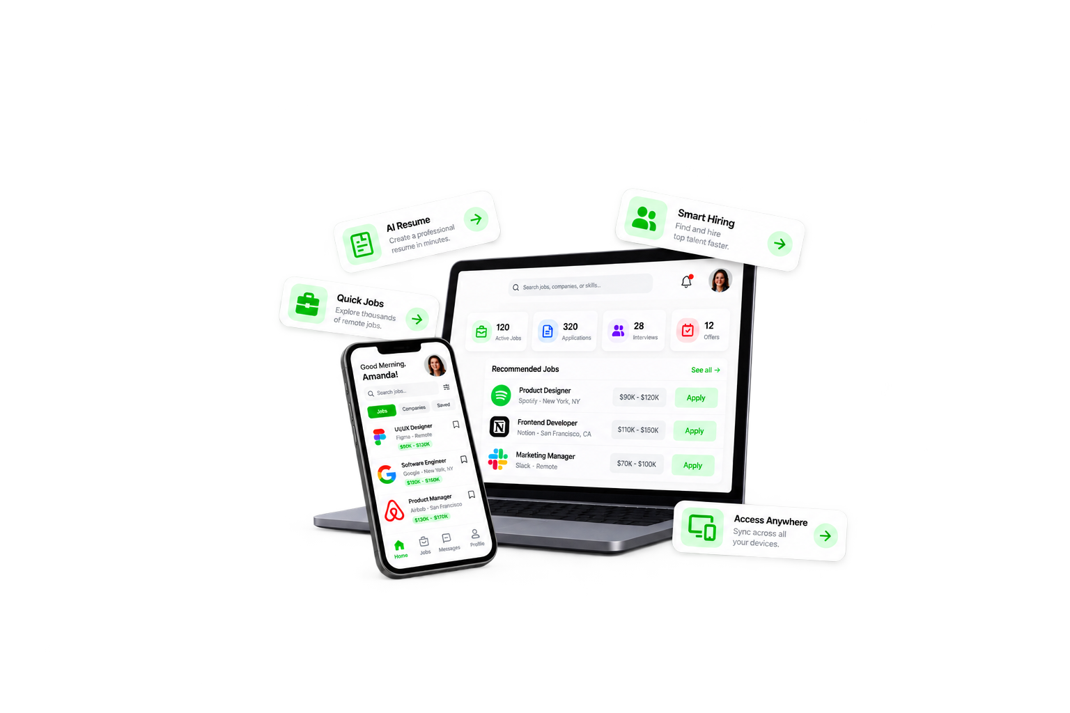 Whether you're hiring or looking for your next opportunity, sixteen gives you all the tools in one secure platform.