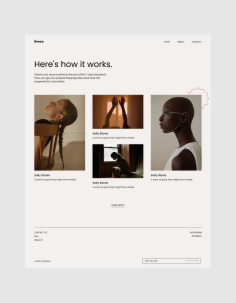 Creative online shop template
