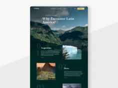 Explore the Highlights. Tourism landing page