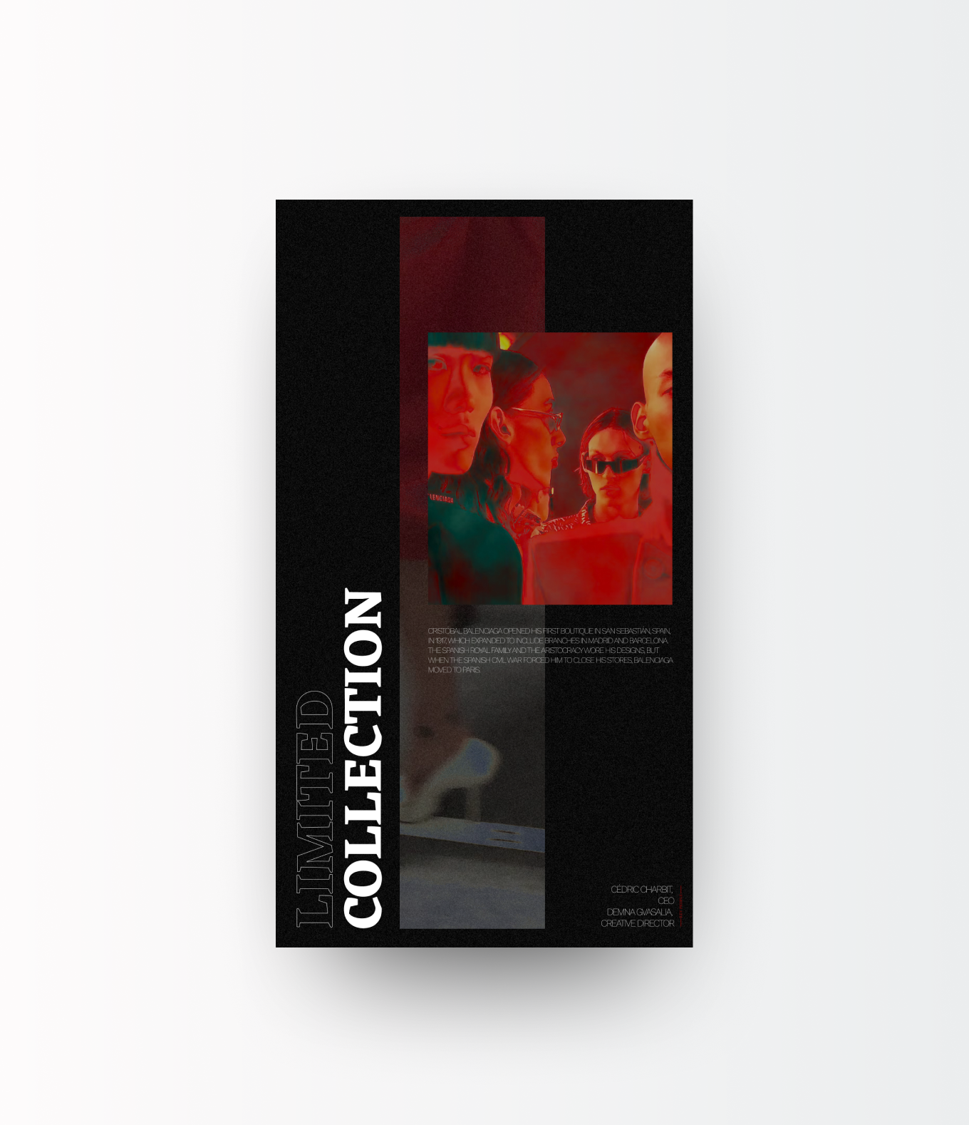 Grunge poster for Instagram story