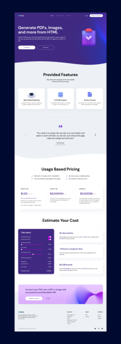 Powerful Software as a Service (SaaS) document generation system