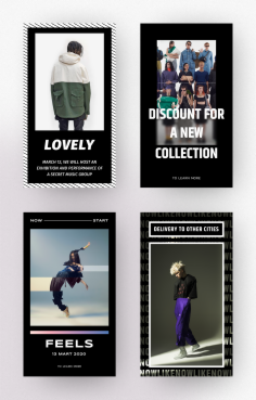 Creative and modern Instagram story template Secret Manuscript