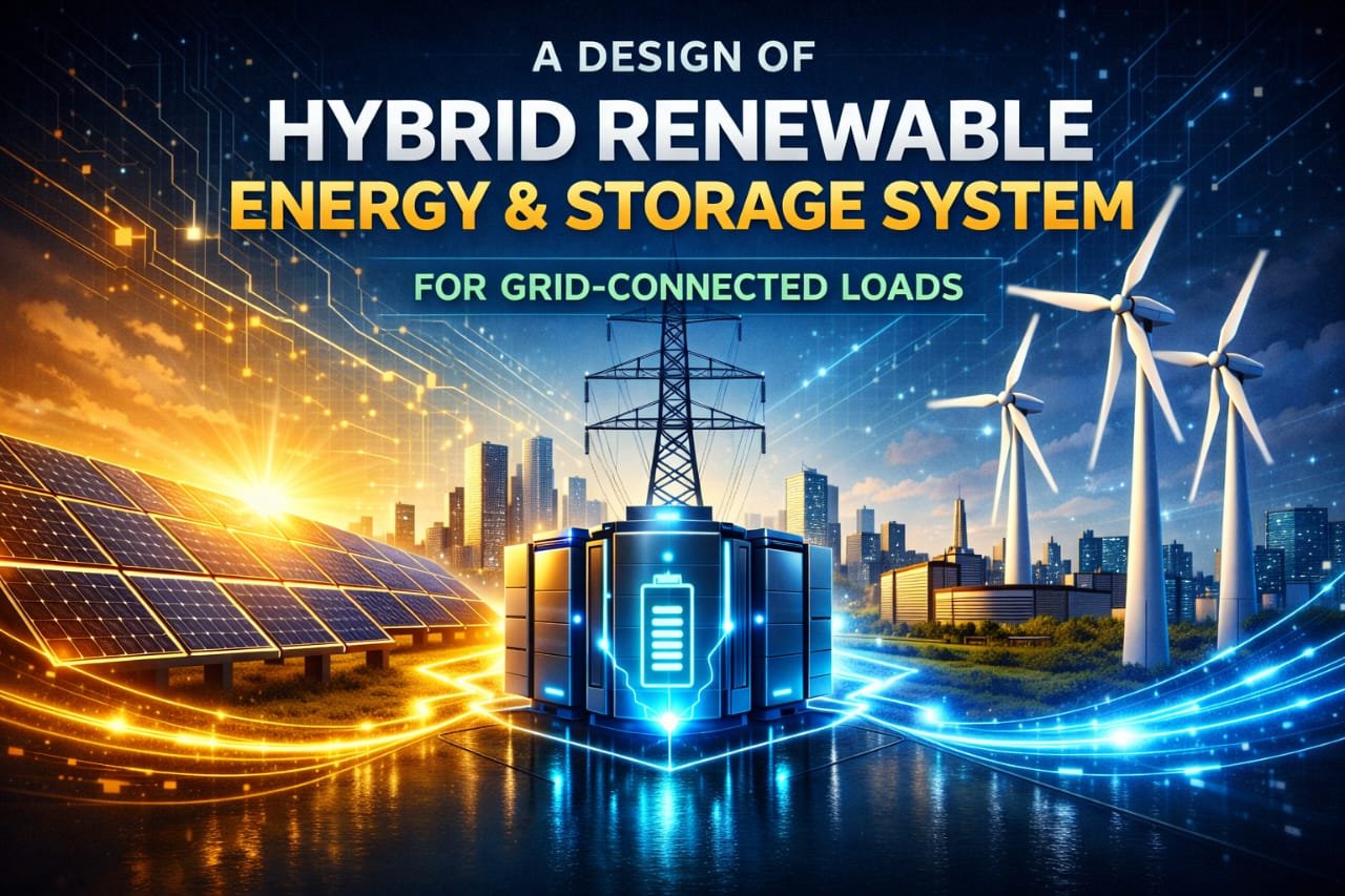 Graphical abstract: Design of Hybrid renewable Energy & Storage System for Grid Connected Loads