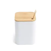 The LuxeNordic Wooden Lid Toothpick Dispenser