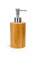 Round Bamboo Soap & Lotion Dispenser