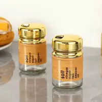 Spice Jar & Shaker Gold Wood-Grain