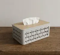 Bamboo Lid Tissue Box
