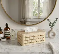 Bamboo Lid Tissue Box