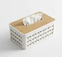 Bamboo Lid Tissue Box