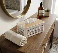Bamboo Lid Tissue Box