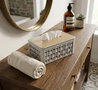 Bamboo Lid Tissue Box