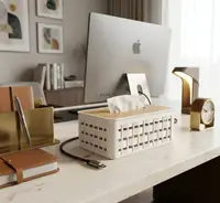 Bamboo Lid Tissue Box