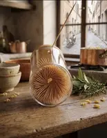 Clear Acrylic Toothpick Holder with Wooden Lid | Modern Dispenser