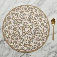 Boho Mandala Printed Round Placemat