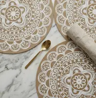 Boho Mandala Printed Round Placemat