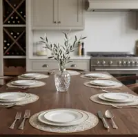 Boho Mandala Printed Round Placemat