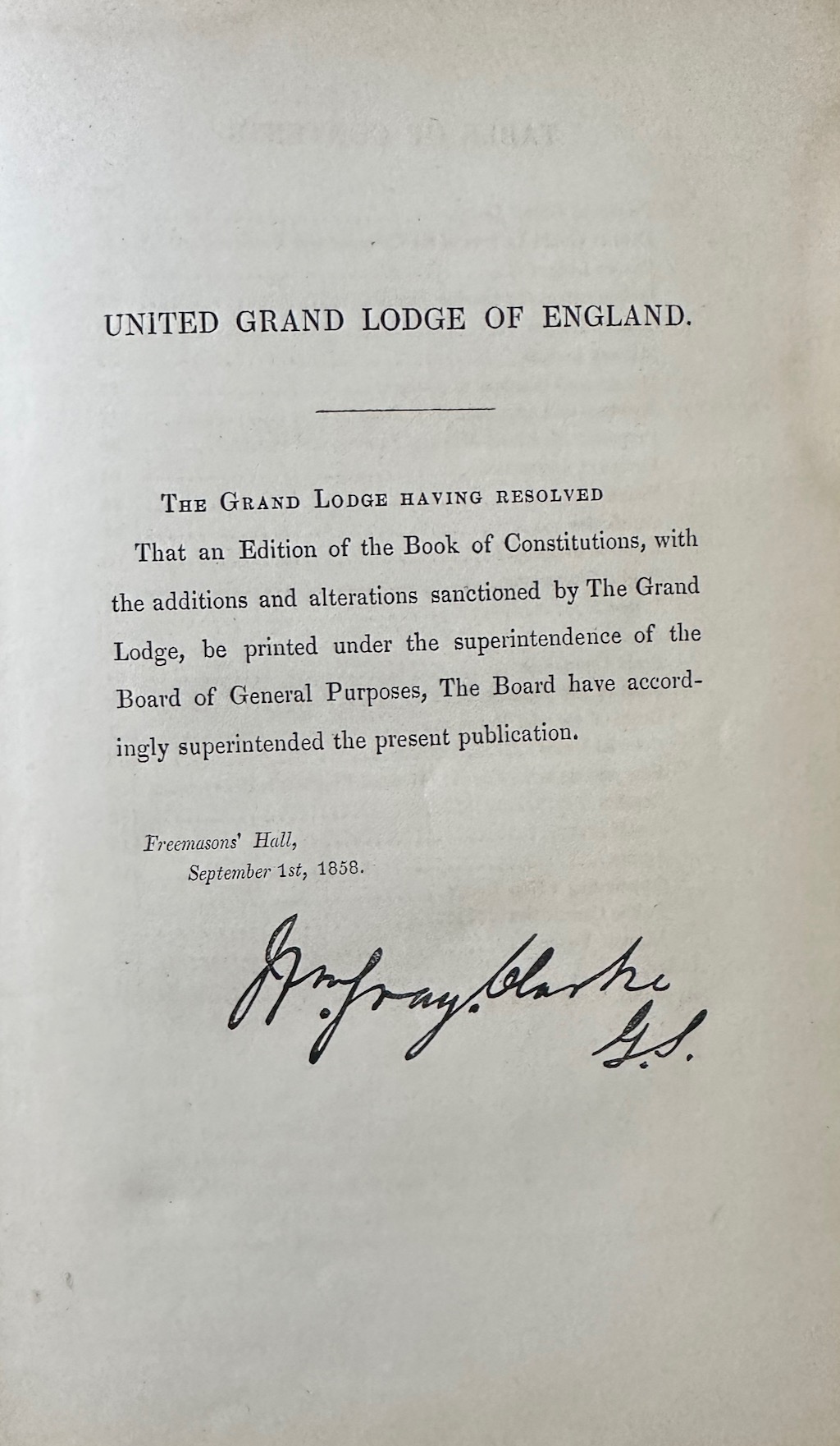 Constitutions of the Antient Fraternity of Free and Accepted Masons, Containing the Charges, Regulations, &c, &c