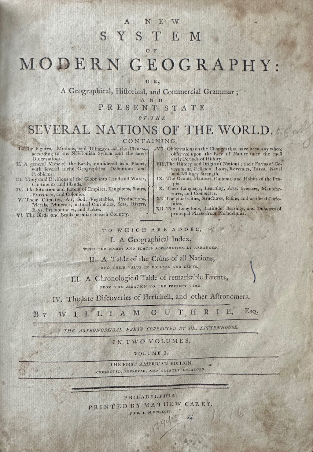 A New System of Modern Geography