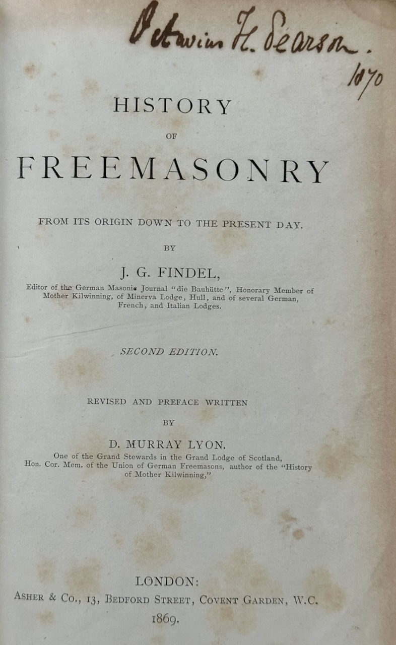 History of Freemasonry from its Origin Down to the Present Day