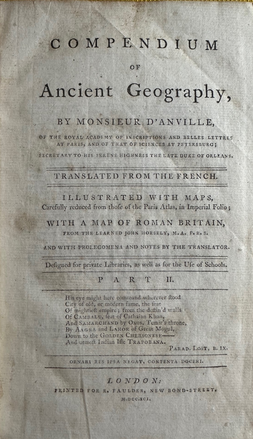 Compendium of Ancient Geography