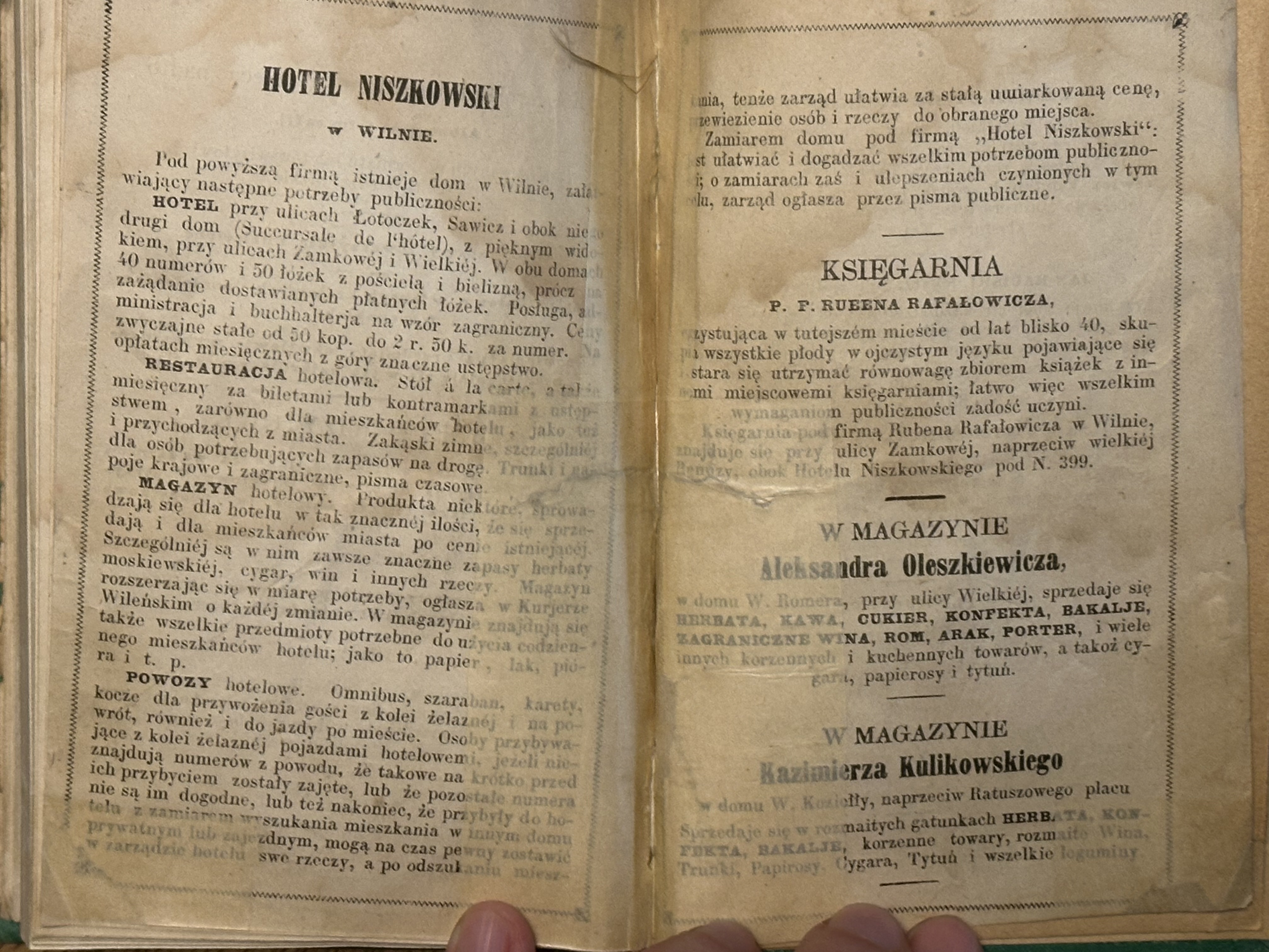 Przewodnik. Wilno i koleje Żelazne z Wilna do Petersburga i Rygi, oraz do granic na Kowno i Warszawę.