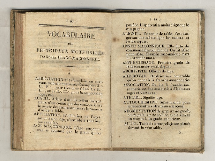 Insruction pour les Grades Symboliques du rite moderne