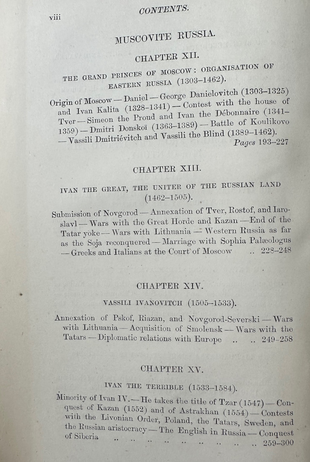The History of Russia from the Earliest Times to 1877