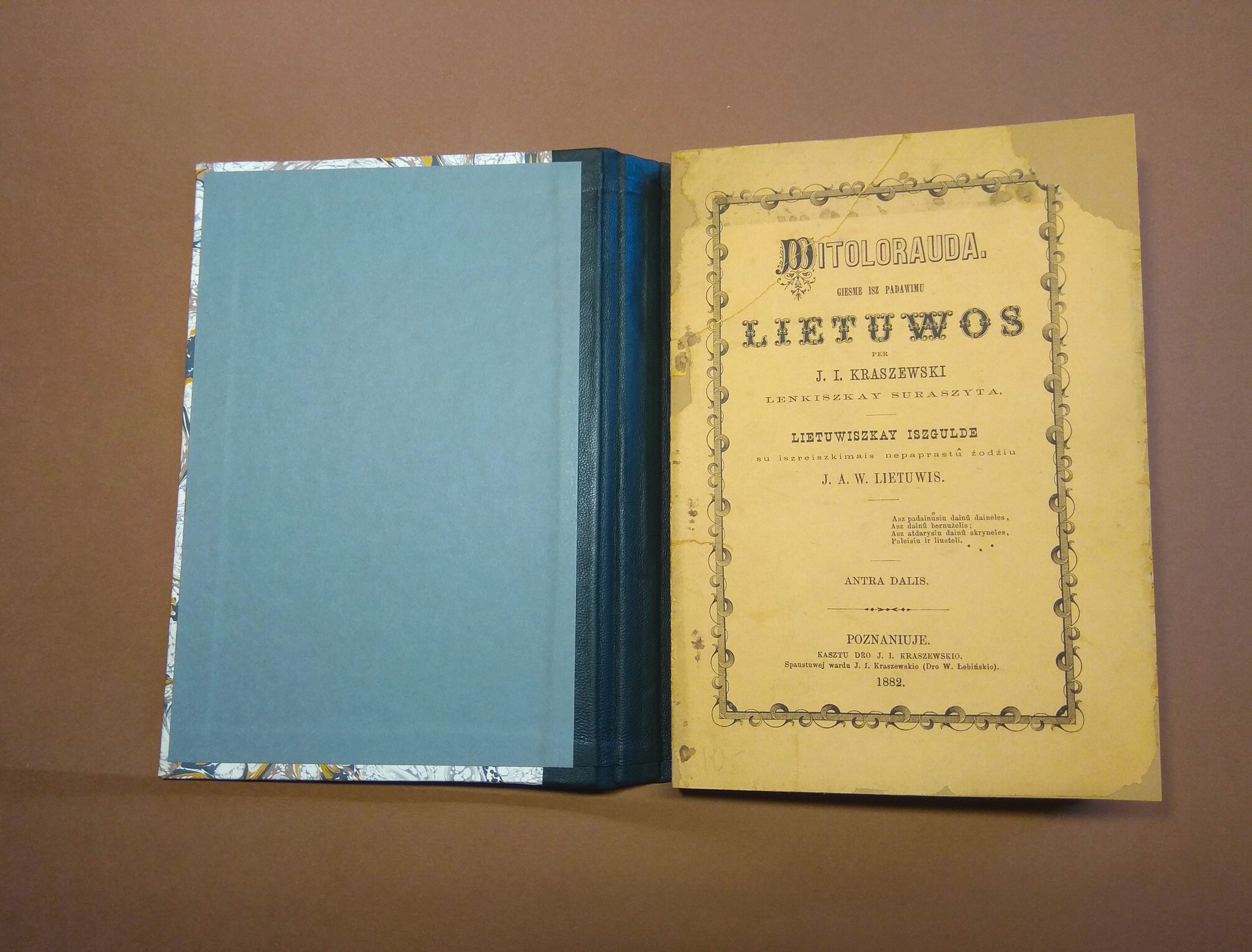 Witolorauda, giesme isz padawimu Lietuwos per J.I.Kraszewski lenkiszkay suraszyta, antra dalis