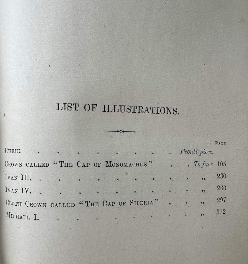 The History of Russia from the Earliest Times to 1877