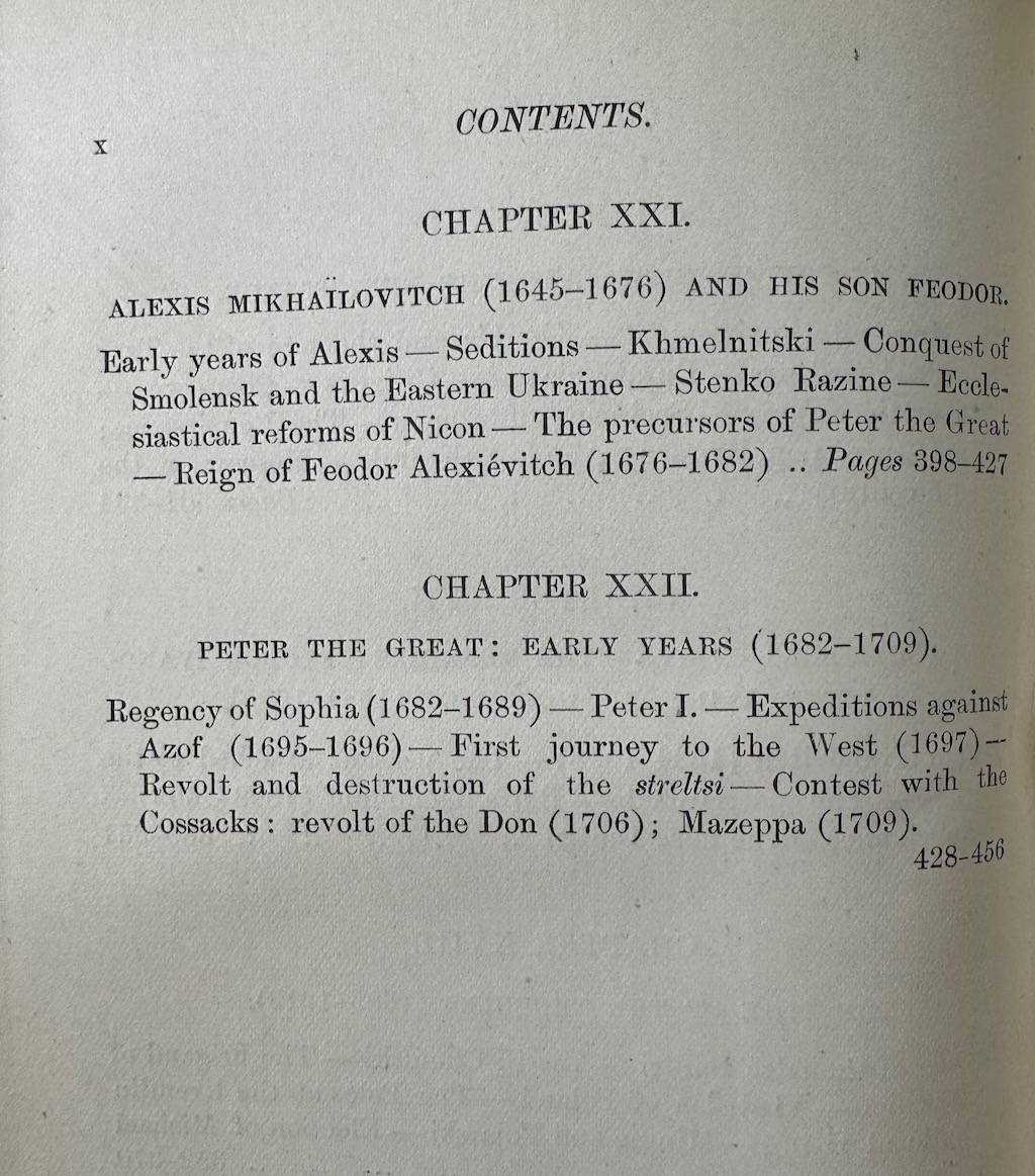 The History of Russia from the Earliest Times to 1877