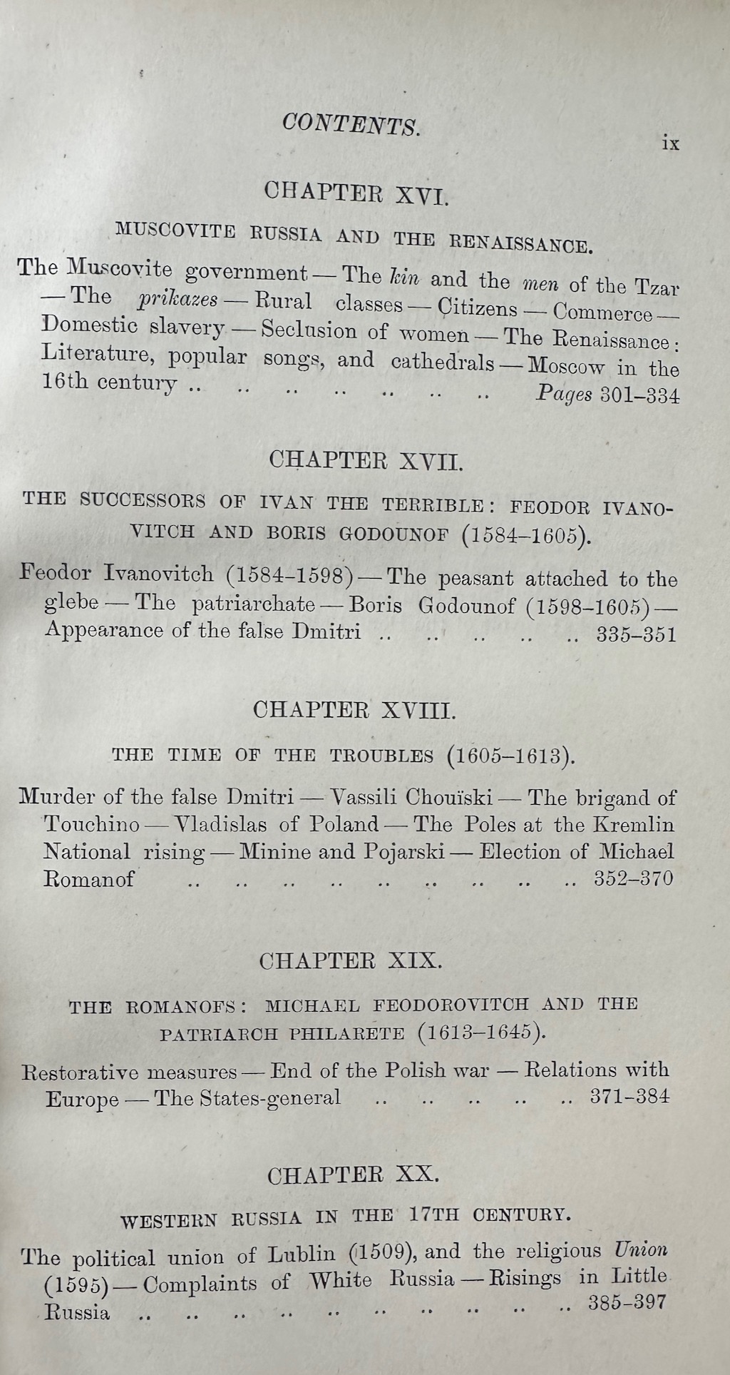 The History of Russia from the Earliest Times to 1877