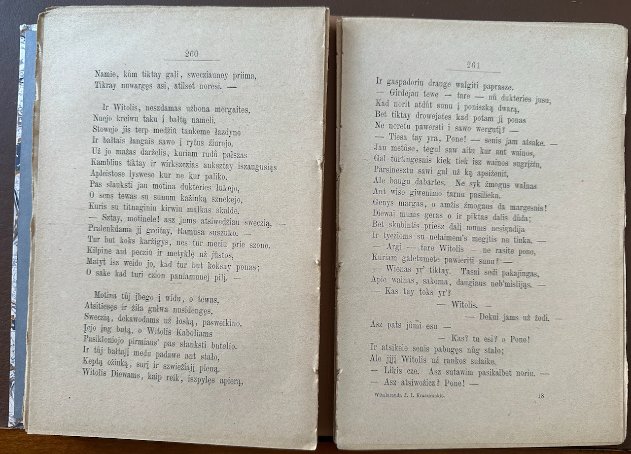 Witolorauda, giesme isz padawimu Lietuwos per J.I.Kraszewski lenkiszkay suraszyta, antra dalis