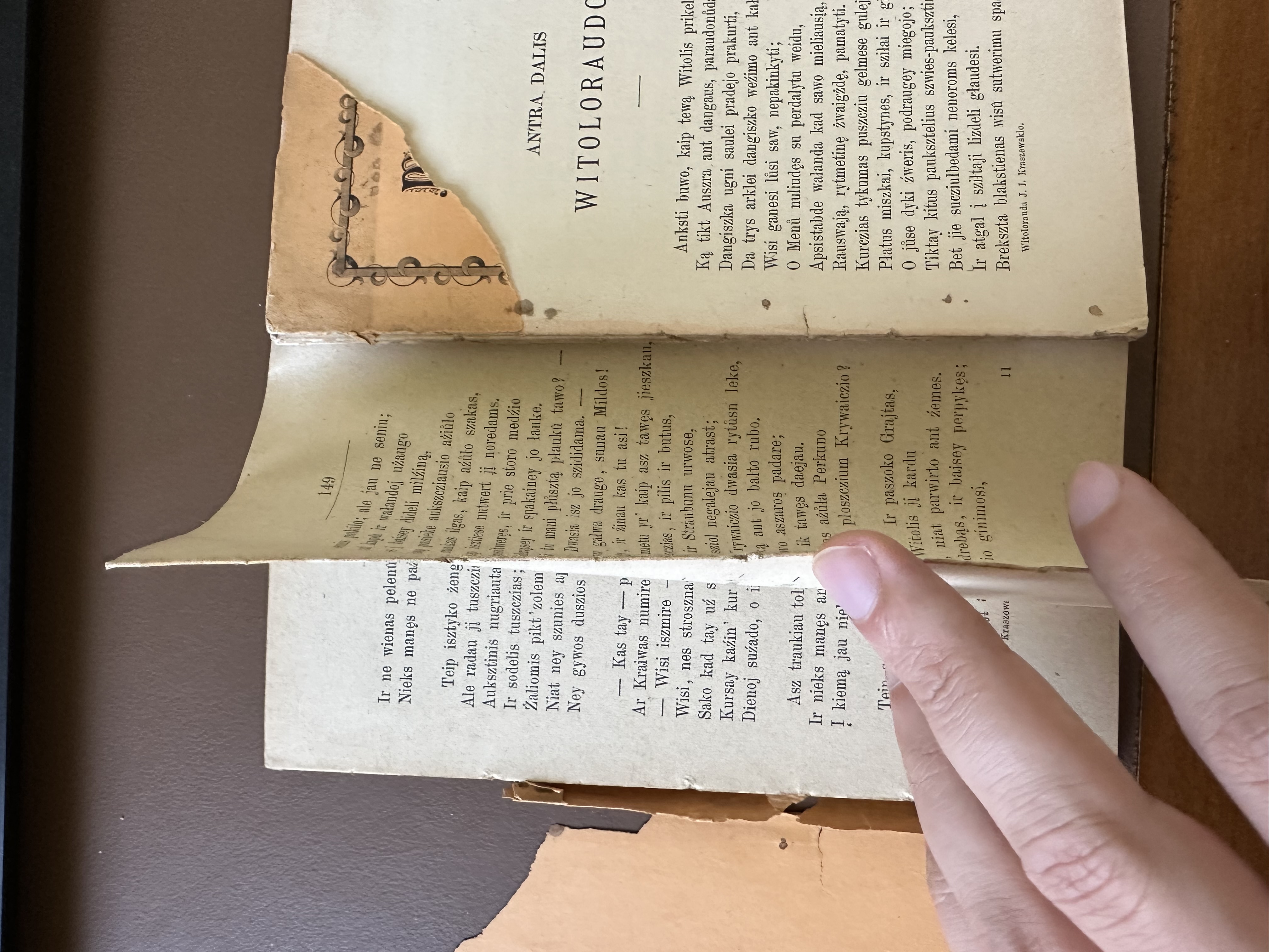 Witolorauda, giesme isz padawimu Lietuwos per J.I.Kraszewski lenkiszkay suraszyta, antra dalis