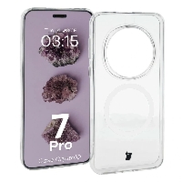 Etui z pierścieniem magnetycznym Bizon Case CrystalO do Honor Magic7 Pro, przezroczyste