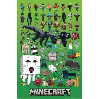 Minecraft Bohaterowie - plakat