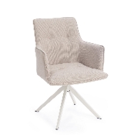 Krzesło ogrodowe SKAGEN białe 61x62 aluminiowe obrotowe Bizzotto