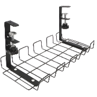 Organizer na kable pod biurko na zacisk, przykręcany, do 9 kg, stalowy HDWR SolidHand-CM01
