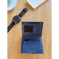 Pionowy portfel męski Valentini Perforated 265 granatowy