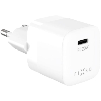 Ładowarka sieciowa USB-C PD, 20W, Fixed Mini, biała