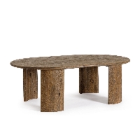 Stolik kawowy Orlando brązowy 130x80x45cm drewno mango Bizzotto