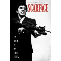 Człowiek z Blizną - Scarface Say Hello To My Little Friend - plakat