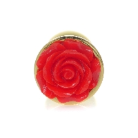 MyLove Toys - Jewellery Gold PLUG ROSE- Red