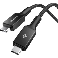 Kabel Thunderbolt USB-C Spigen Essential EB24015CC, 240W, 40 Gb/s, 8K/60Hz, 1.5 m, czarny