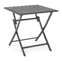 Stół na balkon ELIN antracyt 70x70 aluminiowy Bizzotto