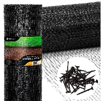 Siatka przeciw kretom nornicom 2 m x 50 m + kołki 50 szt. na gryzonie 30g/m2