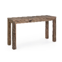 Konsola Kaily dąb antyczny 140x45x80cm z drewna z recyklingu Bizzotto