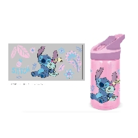 Butelka plastikowa Stitch - Watercolor (480 ml)