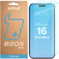 Szkło hartowane Bizon Glass Clear Duo do iPhone 16 Pro Max, 2 sztuki