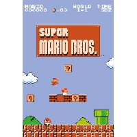 Super Mario Bros Retro World 1-1 - plakat