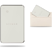 Lokalizator, karta lokalizująca do portfela, Satechi FindAll Wallet z Apple Find My, beżowa